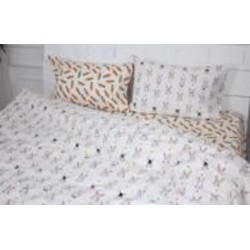 Наволочка бязь 17-0529 Bunnies white 40x40 см мульти MirSon