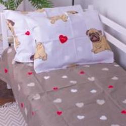 Наволочка бязь Kids Time 17-0566 Pug-dog 50x70 см мульти MirSon