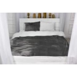 Наволочка велюр Winter Frost 28-0001+28-0005 Snowdrop Velvet 40x40 см серый/белый MirSon