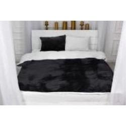 Наволочка велюр Winter Frost 28-0001+28-0007 Oxalis Velvet 40x60 см белый/черный MirSon