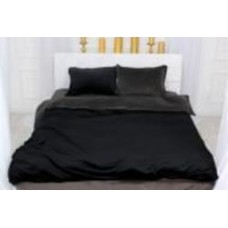 Наволочка велюр Winter Frost 28-0005+28-0007 Trollius Velvet 40x40 см черный/серый MirSon