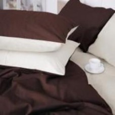 Наволочка Satin Premium 0001+0211 Lactic 70x70 см молочный/коричневый MirSon
