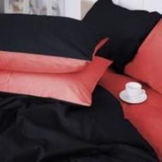 Наволочка Satin Premium 0132+0055 Sunset 60x60 см розовый/черный MirSon