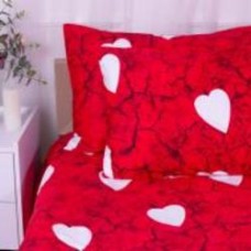 Наволочка сатин 22-1275 Marble heart 40x40 см мульти MirSon