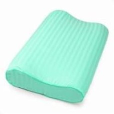 Наволочка Satin Stripe №10022 30-0013 Azure (высота 10,5 см) 32x49 см бирюзовый MirSon