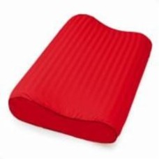 Наволочка Satin Stripe №10027 30-0018 Red (высота 10,5 см) 32x49 см красный MirSon