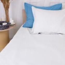 Наволочка поплин Poplin Line 002+067 Maricel 40x40 см зелено-синий/белый MirSon