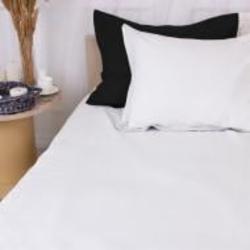 Наволочка поплин Poplin Line 002+099 Alyssa 40x40 см белый/черный MirSon