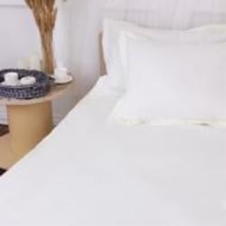 Наволочка поплин Poplin Line 002 Milky White 40x40 см белый MirSon