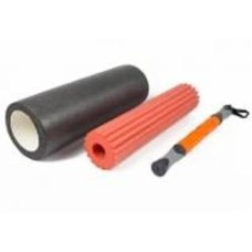 Массажный ролик EasyFit TIO для спины 3 в 1 EF-0271 Серый-оранжевый
