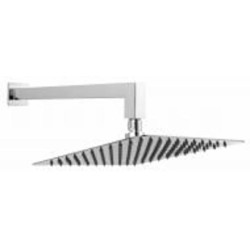 Верхний душ Ferro Slim с кронштейном 250 x 250 мм квадратный NPT14