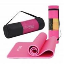 Коврик для йоги и фитнеса Cornix 183 x 61 x 1 cм XR-0097 розовый