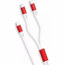 Кабель Xo USB C - USB C - Lightning NB136 18w 2in1 1 м