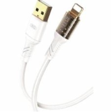 Кабель Xo USB A - Lt NB229 2.4A 1 м white