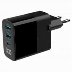 Зарядное устройство Gembird TA-UC-PDQC30LCD-BK-02