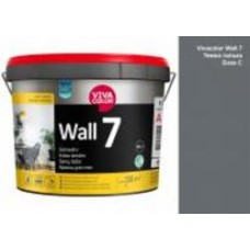 Краска интерьерная латексная Vivacolor Wall 7 C мат Темная галька V498 9 л