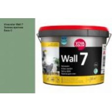 Краска интерьерная латексная Vivacolor Wall 7 C мат Зеленая арктика S379 9 л
