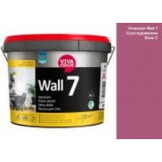 Краска интерьерная латексная Vivacolor Wall 7 C мат Сухая клюква S335 9 л