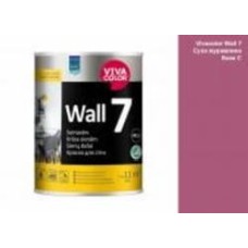 Краска интерьерная латексная Vivacolor Wall 7 C мат Сухая клюква S335 0,9 л