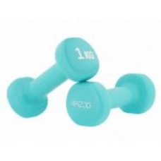 Гантели виниловые 4fizjo 4FJ0197 Classic 2 x 1 кг (P-5907739311955) голубой