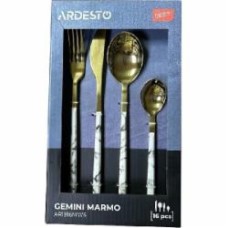 Набор столовых приборов Ardesto 16 шт (AR1916MWS) Gemini Marmo