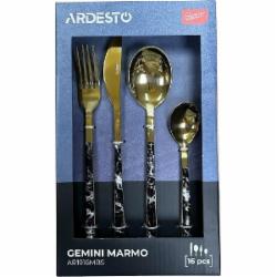 Набор столовых приборов Ardesto 16 шт (AR1916MBS) Gemini Marmo