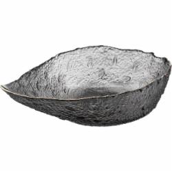 Салатник Ardesto Leaf 21.5 см стекло серое AR5011