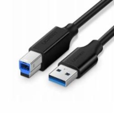 Дата-кабель UGREEN US210 USB 3.0 AM to BM Print Cable 2 м черный (10372)