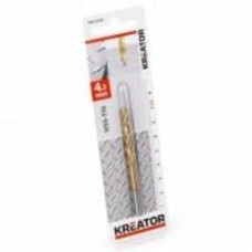 Сверло по металлу Kreator с титановым покрытием HSS-TIN Ø 4,2x75 мм 1 шт. KRT010209