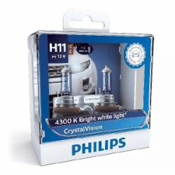 Автолампа галогенна Philips CrystalVision H11 55 Вт 2 шт.(PS12362CVSM)