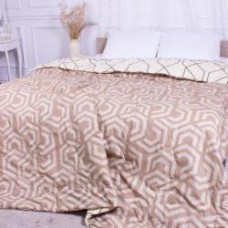 Одеяло антиаллергенное всесезонное №2838 Сolor Fun Line (чехол бязь 100%) Geometry EcoSilk 220x240 см MirSon с принтом
