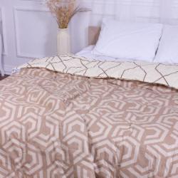 Одеяло антиаллергенное лето №2808 Сolor Fun Line (чехол бязь 100%) Geometry Ecosilk 172x205 см MirSon с принтом