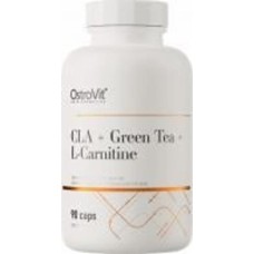 Жиросжигатель Ostrovit CLA + Green Tea + L-carnitine 122 г 90 капс.