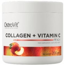 Биологически активная добавка Ostrovit Collagen + Vitamin C Персик 200 г