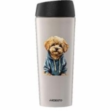 Термокружка Ardesto Coffee Time Maltipoo 450 мл нержавеющая сталь бежевый AR2645MP