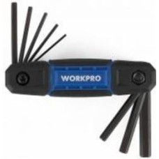 Набор ключей шестигранных WORKPRO HEX CR-V PRO WP222028