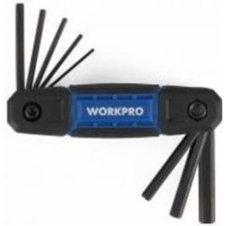 Набор ключей шестигранных WORKPRO HEX CR-V PRO WP222028