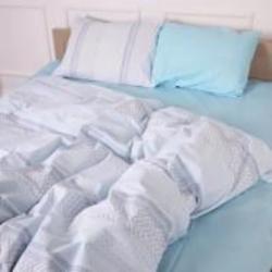 Комплект постельного белья Бязь 17-4834 Clarissa 2x143x210 см голубой MirSon