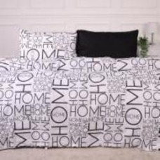 Комплект постельного белья Ranforce Elite 17-4848 Gaetano 2x143x210 см черный с белым MirSon