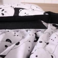 Наволочка Ranforce Elite 17-4849 White bear 40x60 см черный с белым MirSon