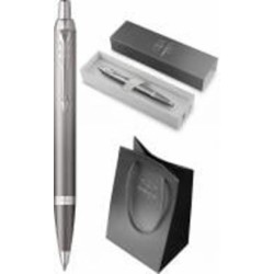 Ручка шариковая Parker IM Rituals Grey хром + Пакет Parker Rituals