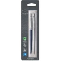 Набор ручек Parker Jotter Royal Blue кул.+ сталь гел. блистер