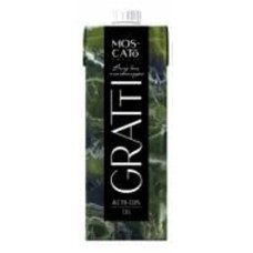 Вино Gratti MOSCATO столовое полусладкое белое 1 л