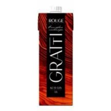 Вино Gratti ROUGE столовое полусладкое красное 1 л