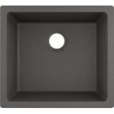 Мойка для кухни Hansgrohe S51 гранитная квадратная без крыла 500х450х190 мм врезная S510-U450 графит