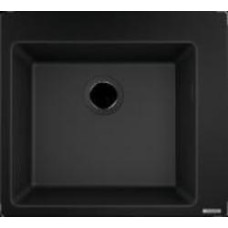 Мойка для кухни Hansgrohe S51 гранитная квадратная без крыла 560х510х190 мм накладная S510-F450 черный графит