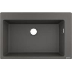 Мойка для кухни Hansgrohe S51 гранитная прямоугольная без крыла 770х510х190 мм накладная S510-F660 графит