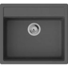 Мойка для кухни Hansgrohe S52 гранитная прямоугольная без крыла 550х490х190 мм врезная S520-F510 графит