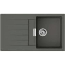 Мойка для кухни Hansgrohe S52 гранитная прямоугольная с крылом 840х480х190 мм врезная S520-F345 графит