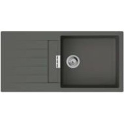 Мойка для кухни Hansgrohe S52 гранитная прямоугольная с крылом 980х480х190 мм врезная S52-F480 графит